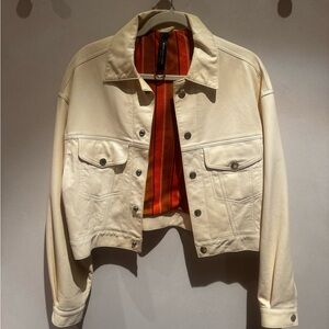 RARE Simon Miller Cream Leather Jacket